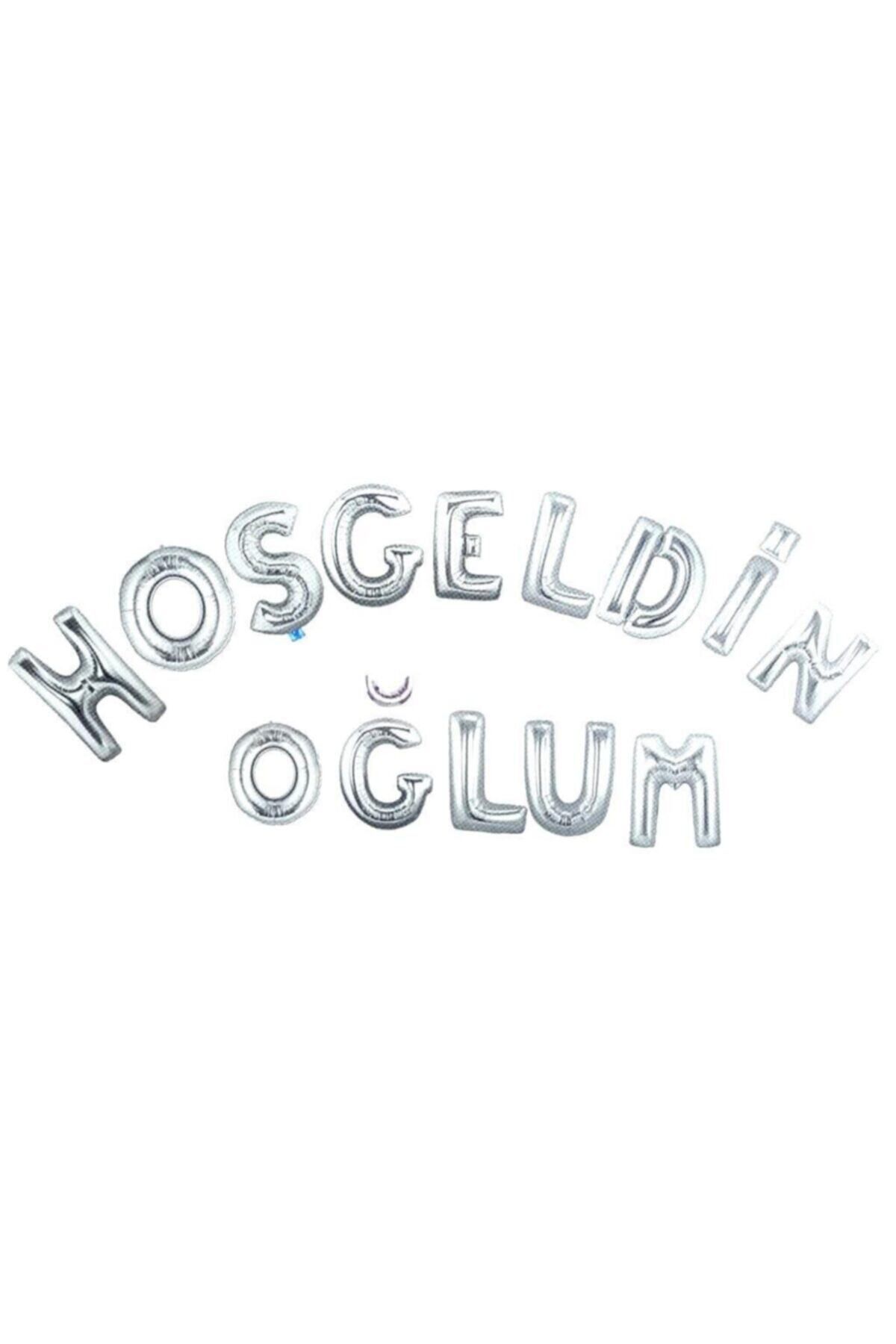 EA HOME Hoşgeldin Oğlum Temalı Gümüş Renk Balon Seti