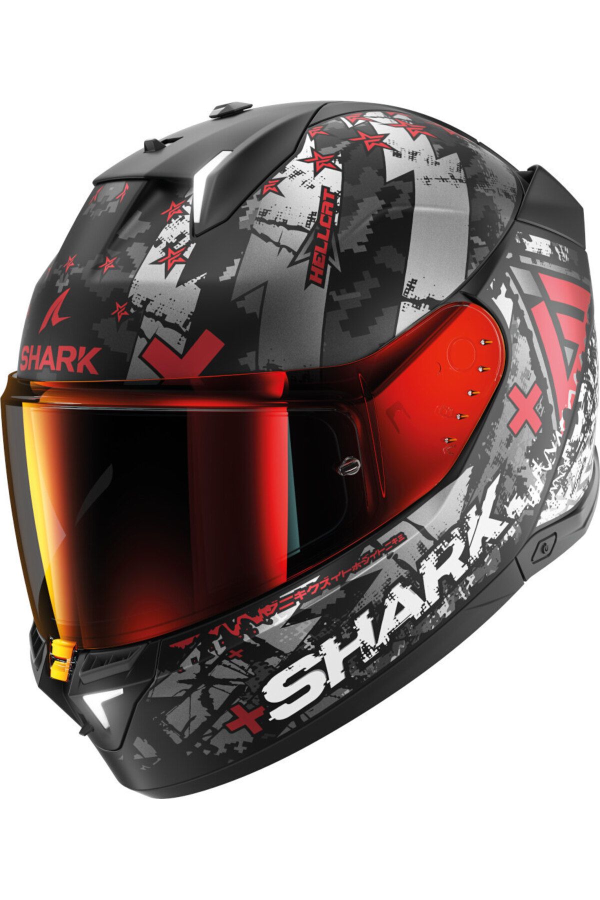 Shark Skwal İ3 Hellcat Kapalı Kask (İridyum Vizör + Şeffaf Vizör + Pinlock)