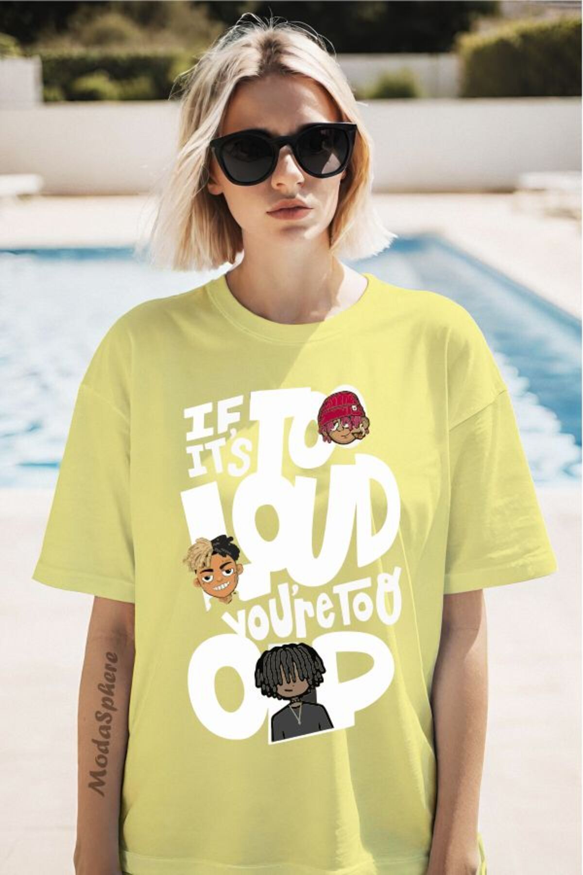 ModaSphere If It's Baskılı Unisex Oversize Tişört
