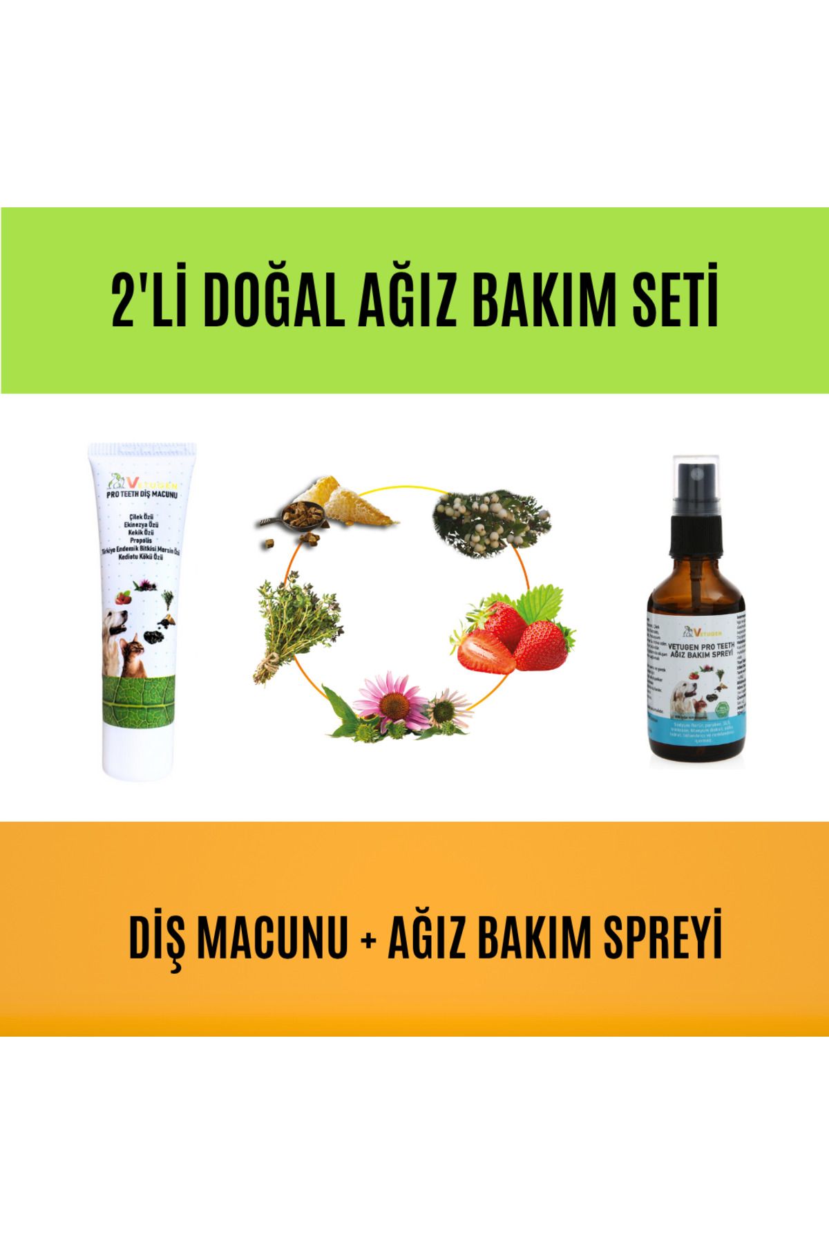 VETUGEN 2'Lİ DOĞAL AĞIZ BAKIM SETİ