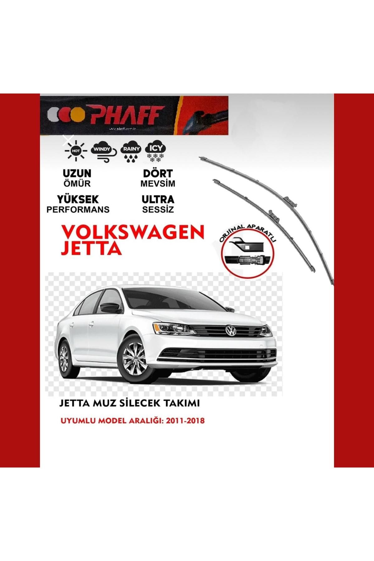 PHAFF Volkswagen Jetta Ön Muz (Banana) Silecek Takımı (2011-2018)