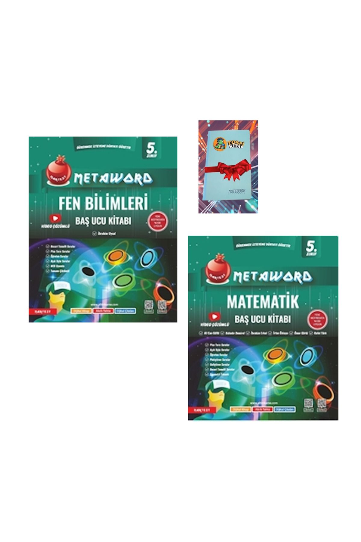 Nartest Yayınları 5. Sınıf Metaword FEN BİLİMLERİ + MATEMATİK GÜNCEL MÜFREDAT ( NOT DEFTERİ HEDİYE)