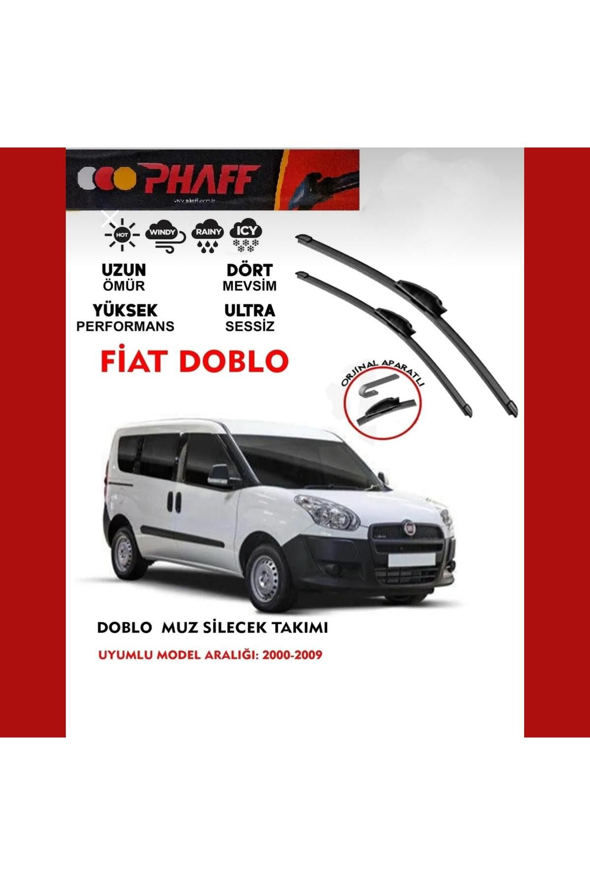 PHAFF Fiat Doblo Ön Muz (Banana) Silecek Takımı (2000-2009)