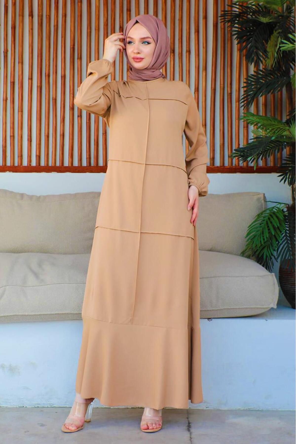 ORCHID Dikiş Detaylı Model Elbise