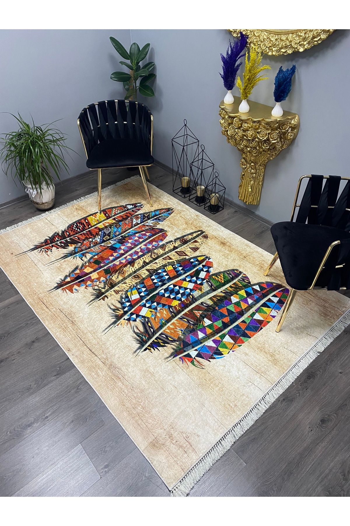 Monisso MONİSSO HALI Tuvalu Kaymaz Taban, leke Tutmaz, Mutfak Halısı, Salon Halısı ve Yolluk