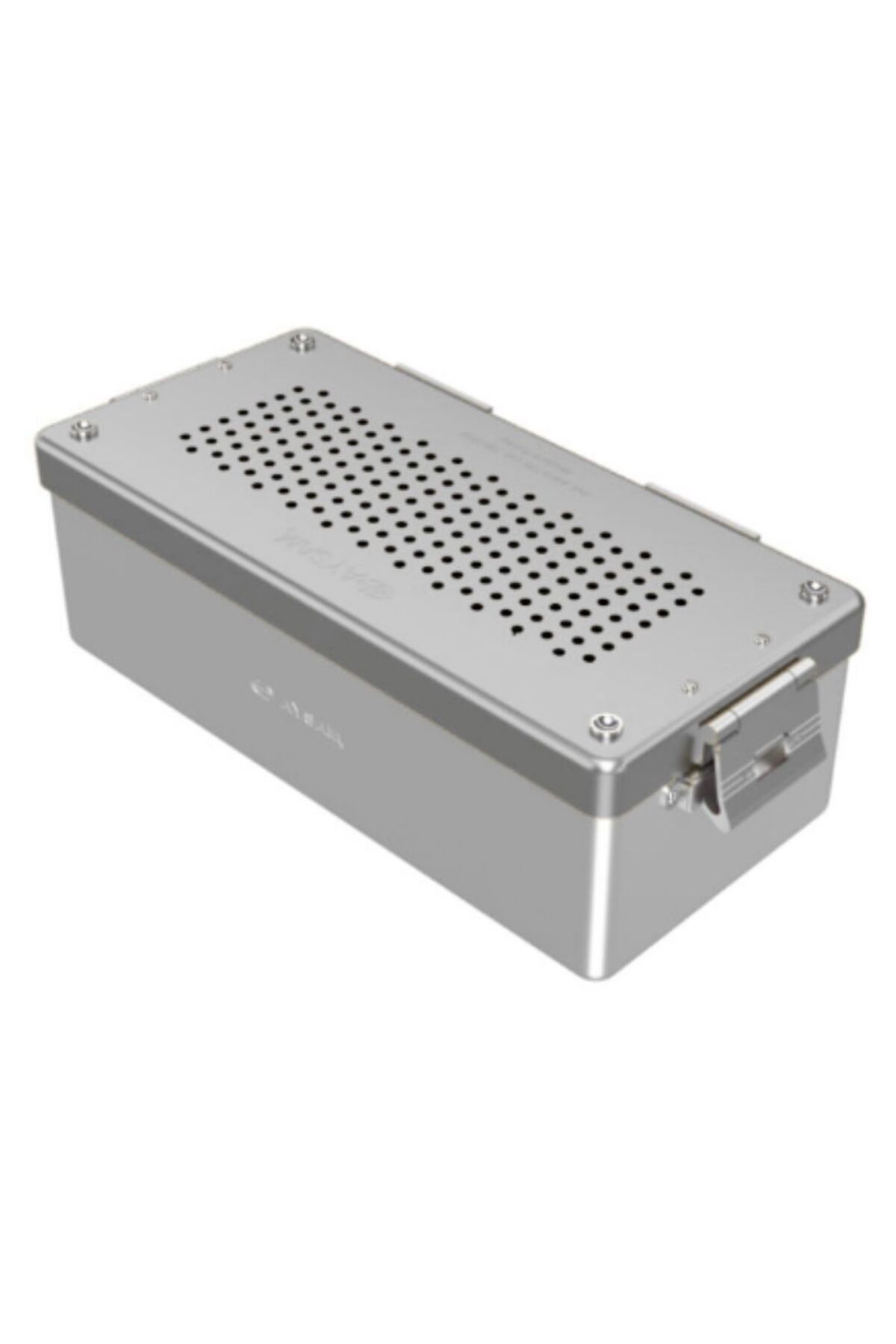 barishan medikal Mini Sterilizasyon Konteyner Sistemi 30x14x10cm Alüminyum Gövdeli Cerrahi Alet Taşıma Eğitim Materya