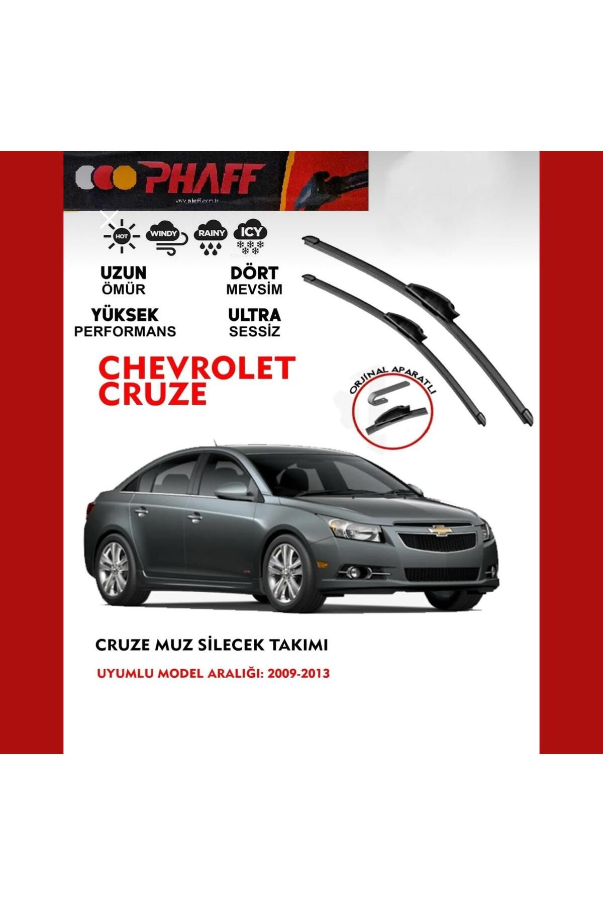 PHAFF Chevrolet Cruze Ön Muz (Banana) Silecek Takımı (2009-2013)