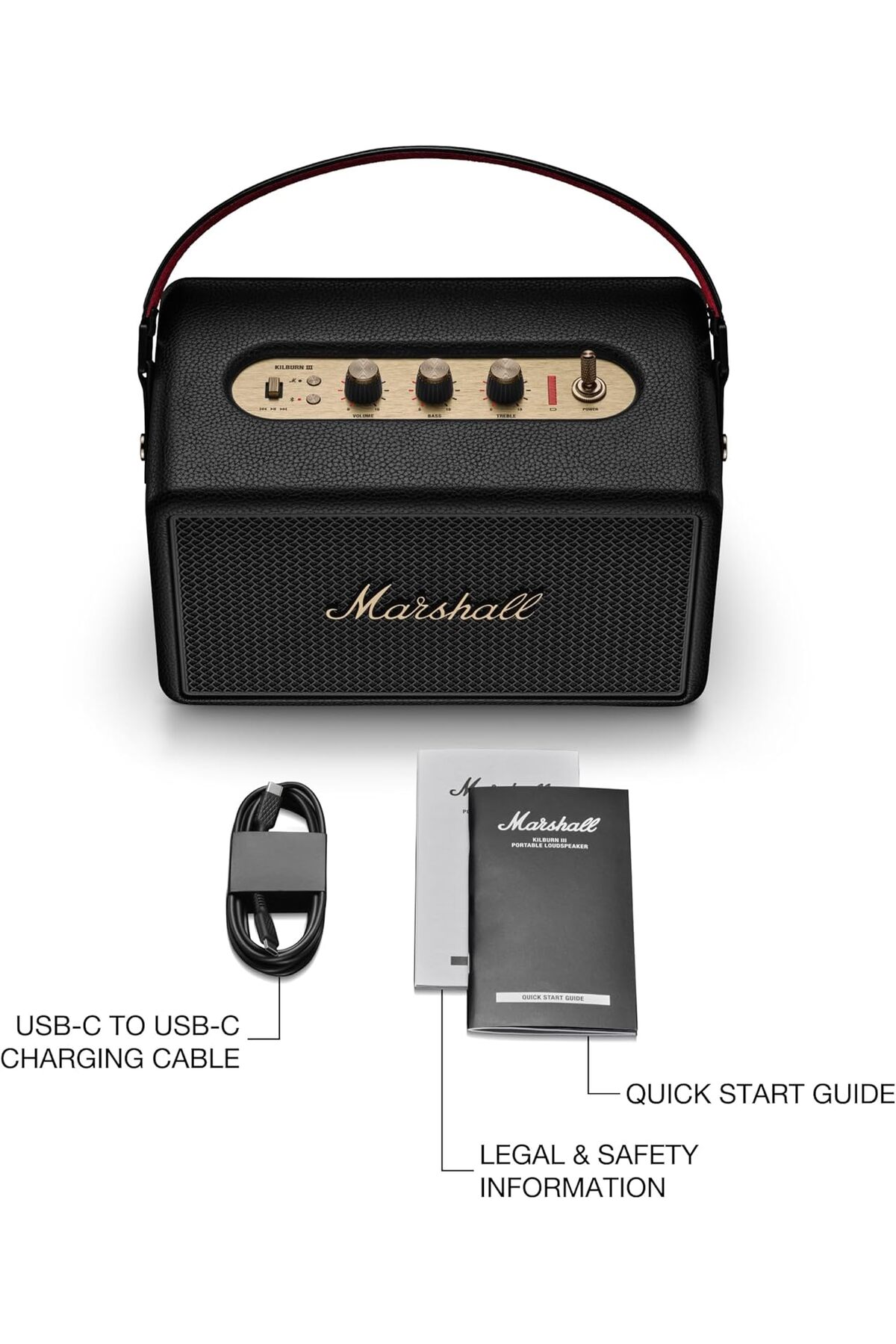 Marshall Kilburn III Bluetooth Hoparlör, Blk&Brass - Fiyatı, Yorumları