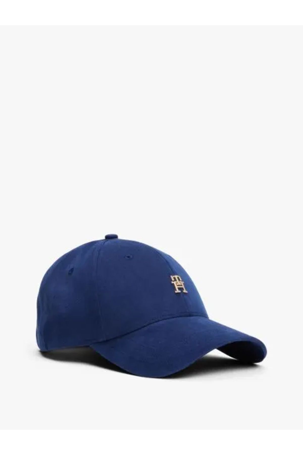 Tommy Hilfiger Kadın %100 Pamuklu Nefes Alabilen Ayarlanabilir Tokalı Mavi Şapka AW0AW17631-C7G