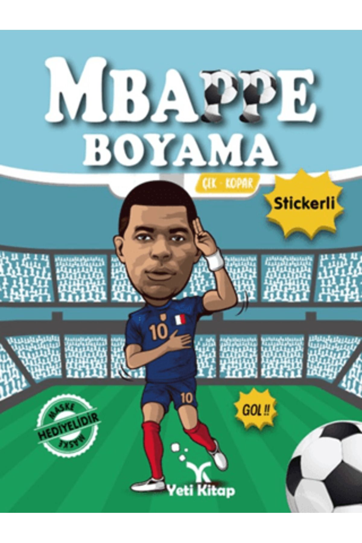 yeti kitap Mbappe Boyama Kitabı
