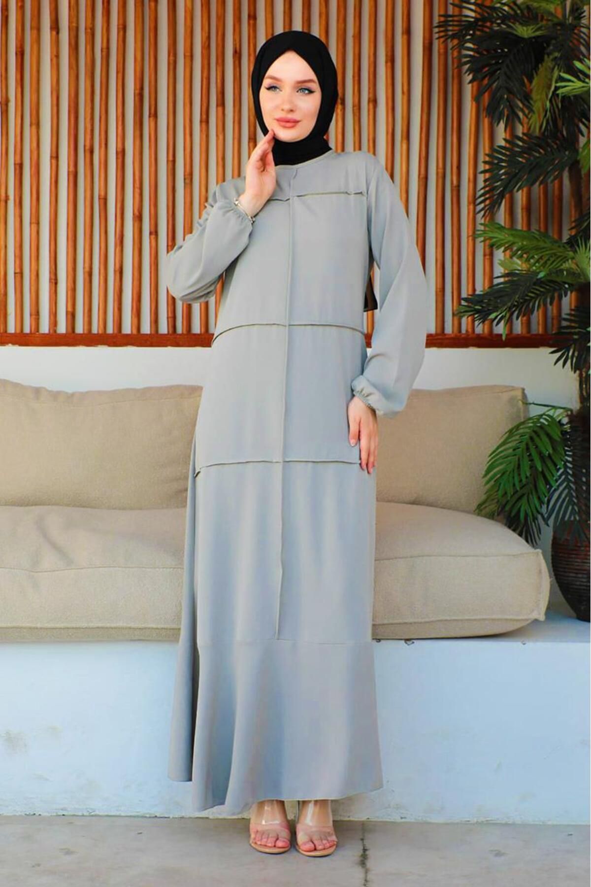 ORCHID Dikiş Detaylı Model Elbise