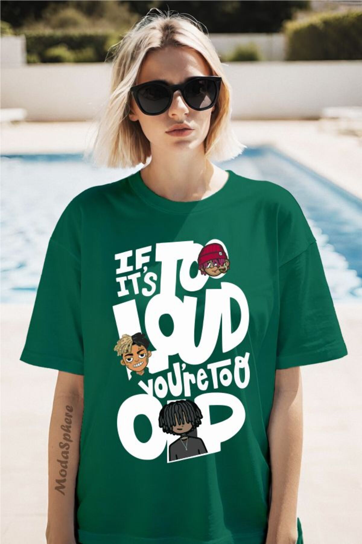 ModaSphere If It's Baskılı Unisex Oversize Tişört
