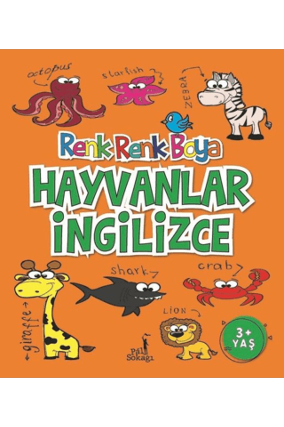 Pal Sokağı Yayınları Hayvanlar İngilizce - Renk Renk Boya