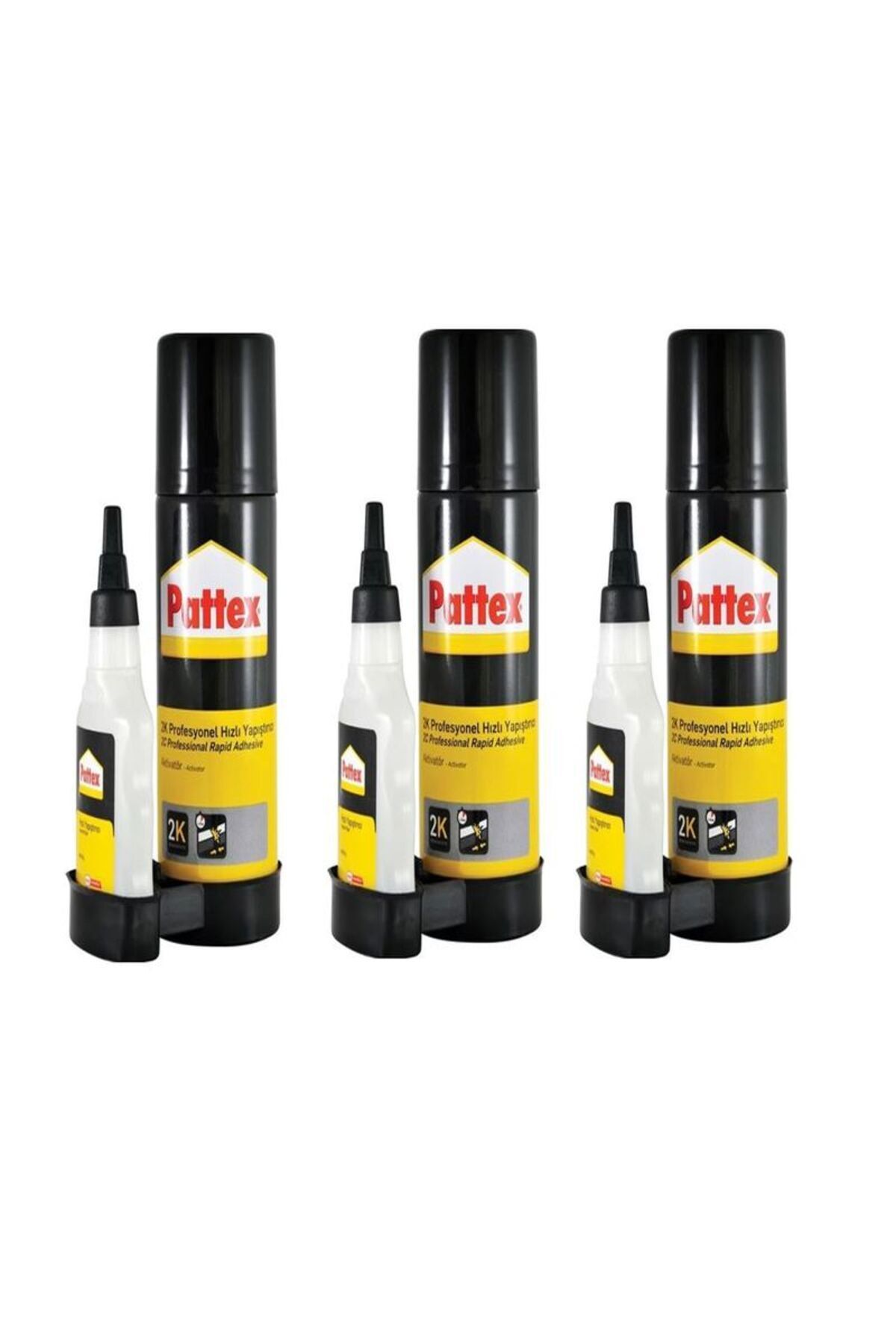 Pattex UNİVERSAL KONTAK YAPIŞTIRICI METAL PLASTİK CAM 50ML 3 ADET
