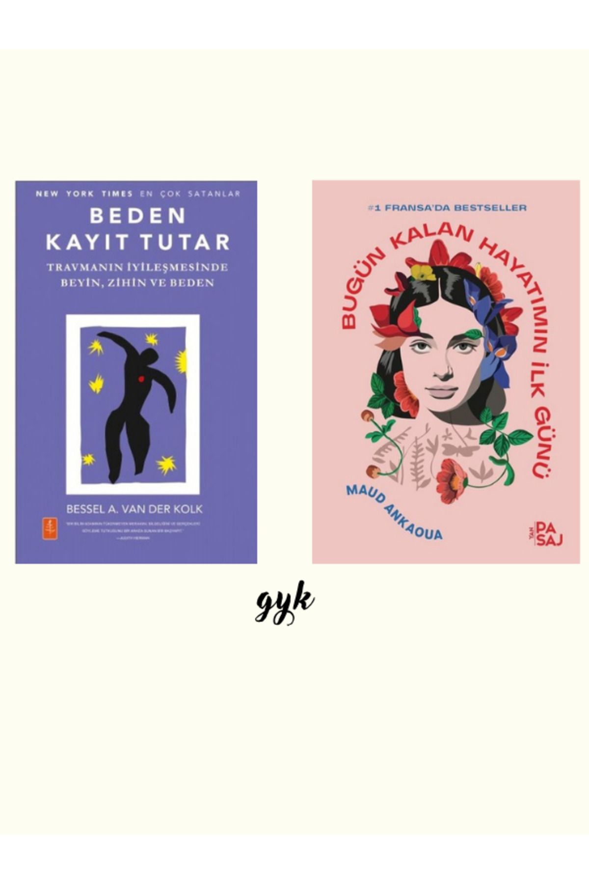 Yan Pasaj Yayınevi Beden Kayıt Tutar ve Bugün Kalan Hayatımın İlk Günü 2 Kitap SET