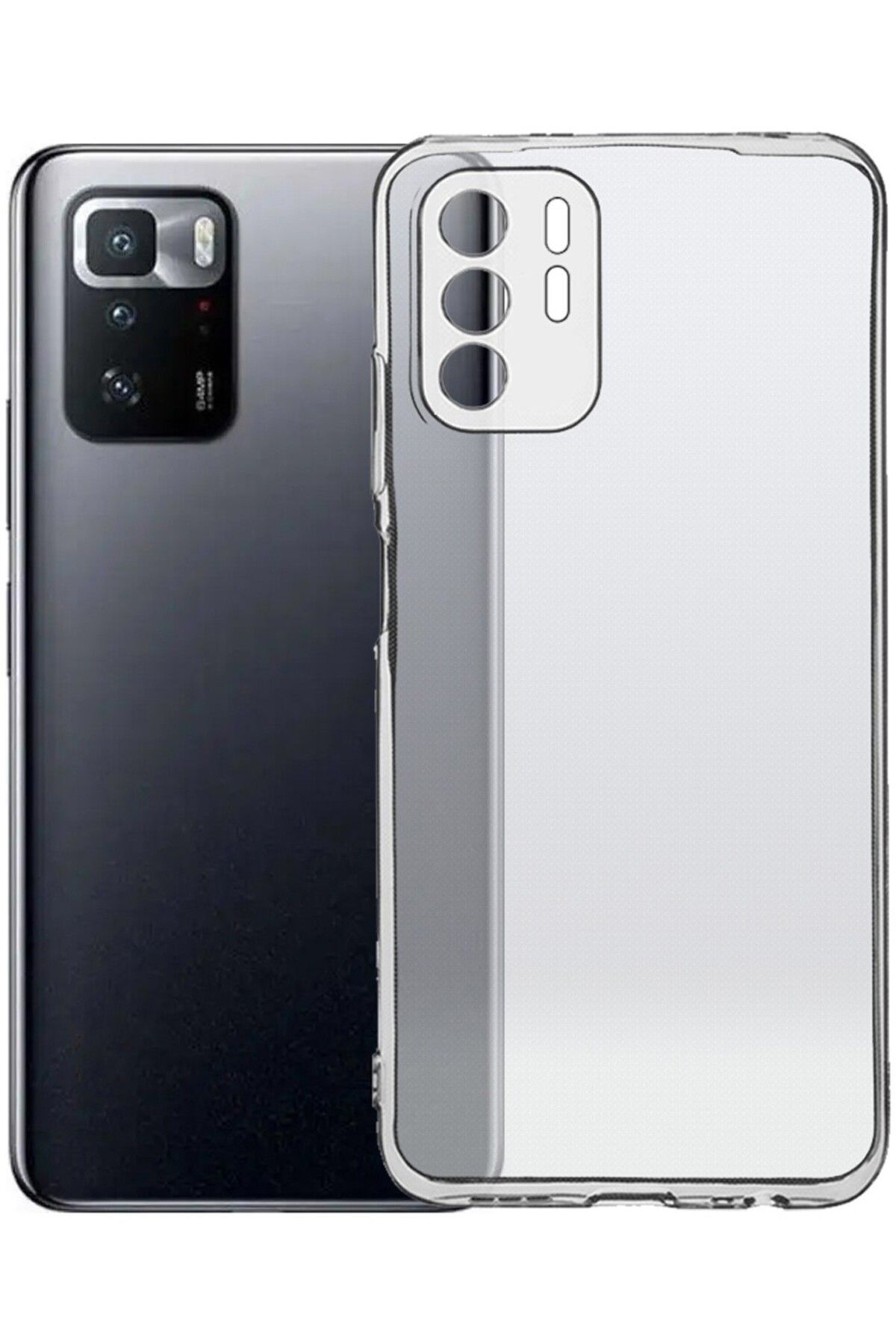 Cepustik Telefon Aksesuarları Xiaomi Poco X3 GT Kılıf Şeffaf Süper Silikon Kılıf