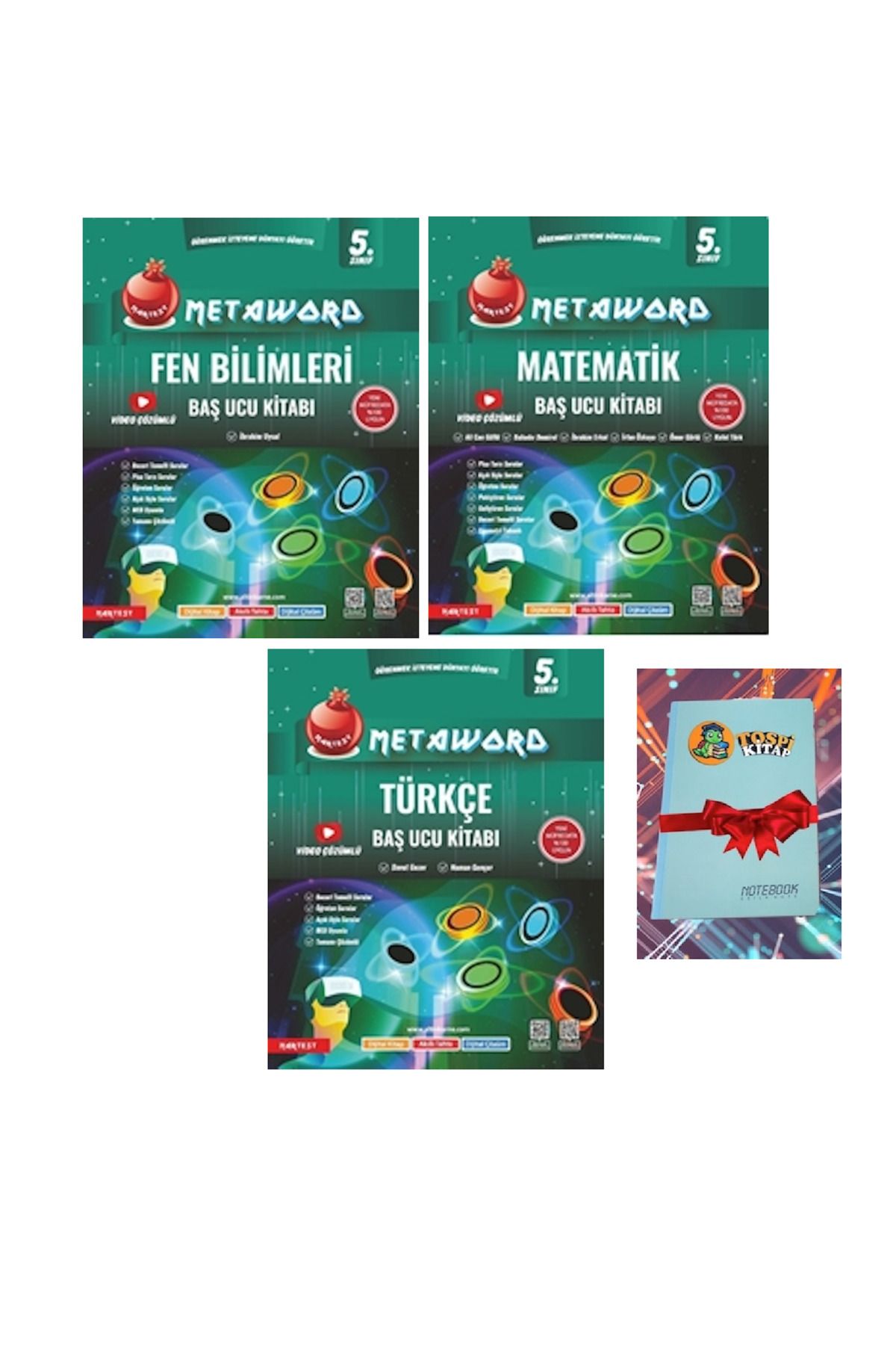 Nartest Yayınları 5. Sınıf Metaword TÜRKÇE + FEN BİLİMLERİ + MATEMATİK GÜNCEL MÜFREDAT ( NOT DEFTERİ HEDİYE)