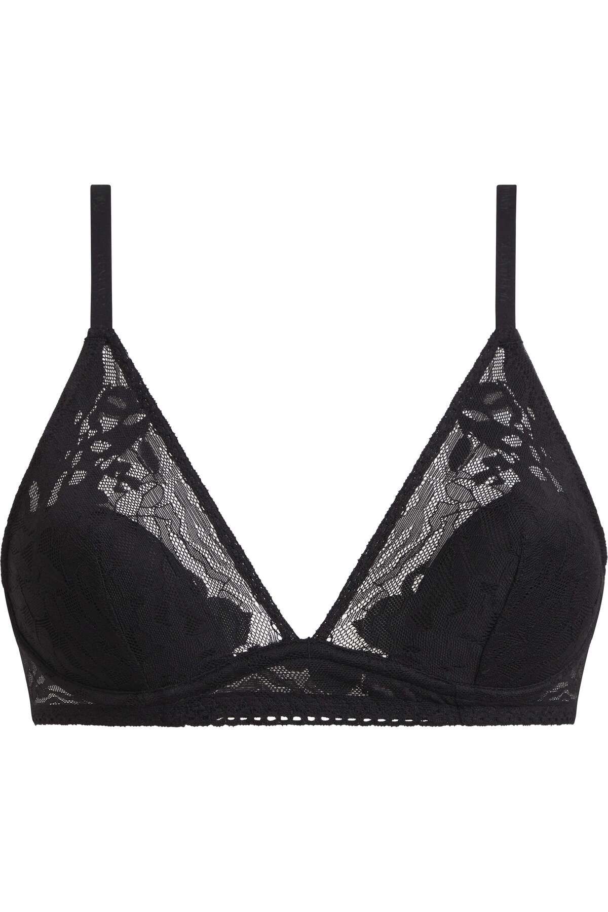 Calvin Klein LIGHTLY LINED PLUNGE Kadın Siyah Sütyen