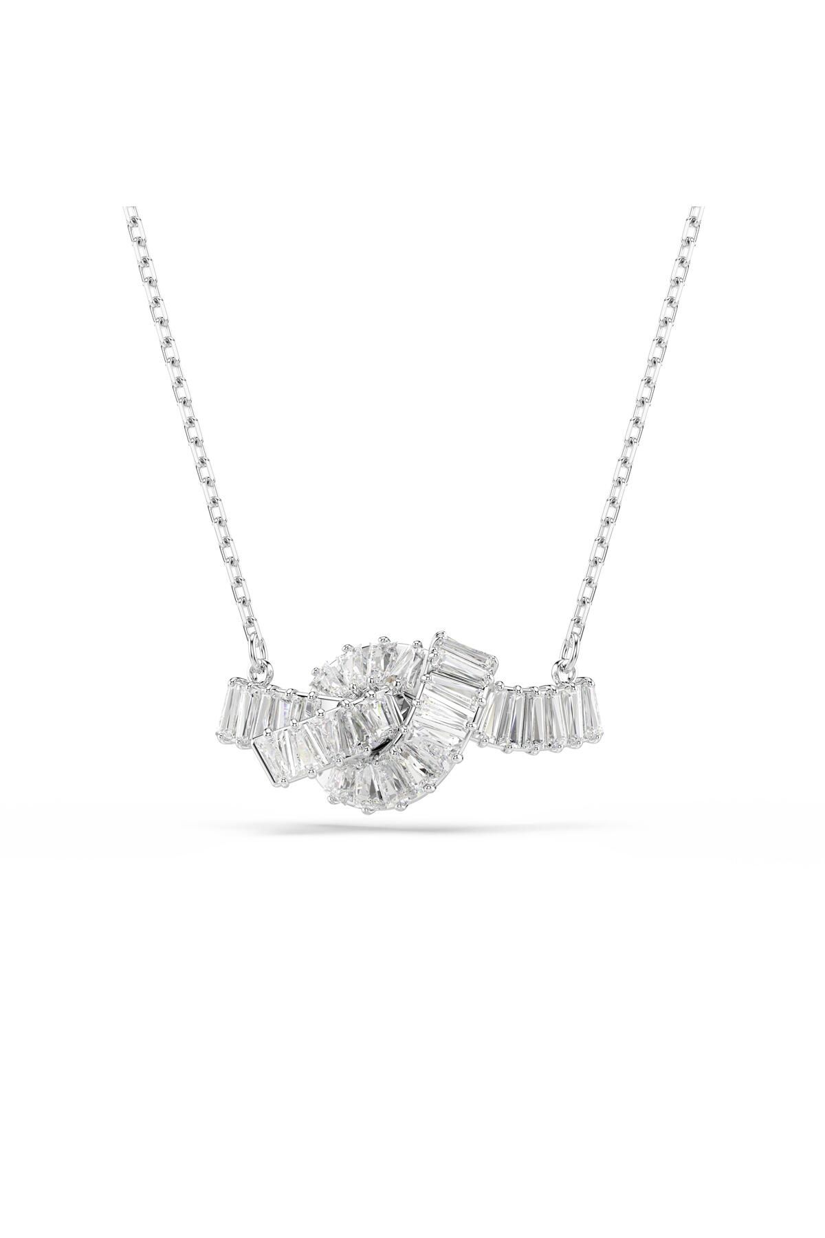 Swarovski 5728553 Swarovski Kolye Matrıx:Pend Knot Whı/Rhs