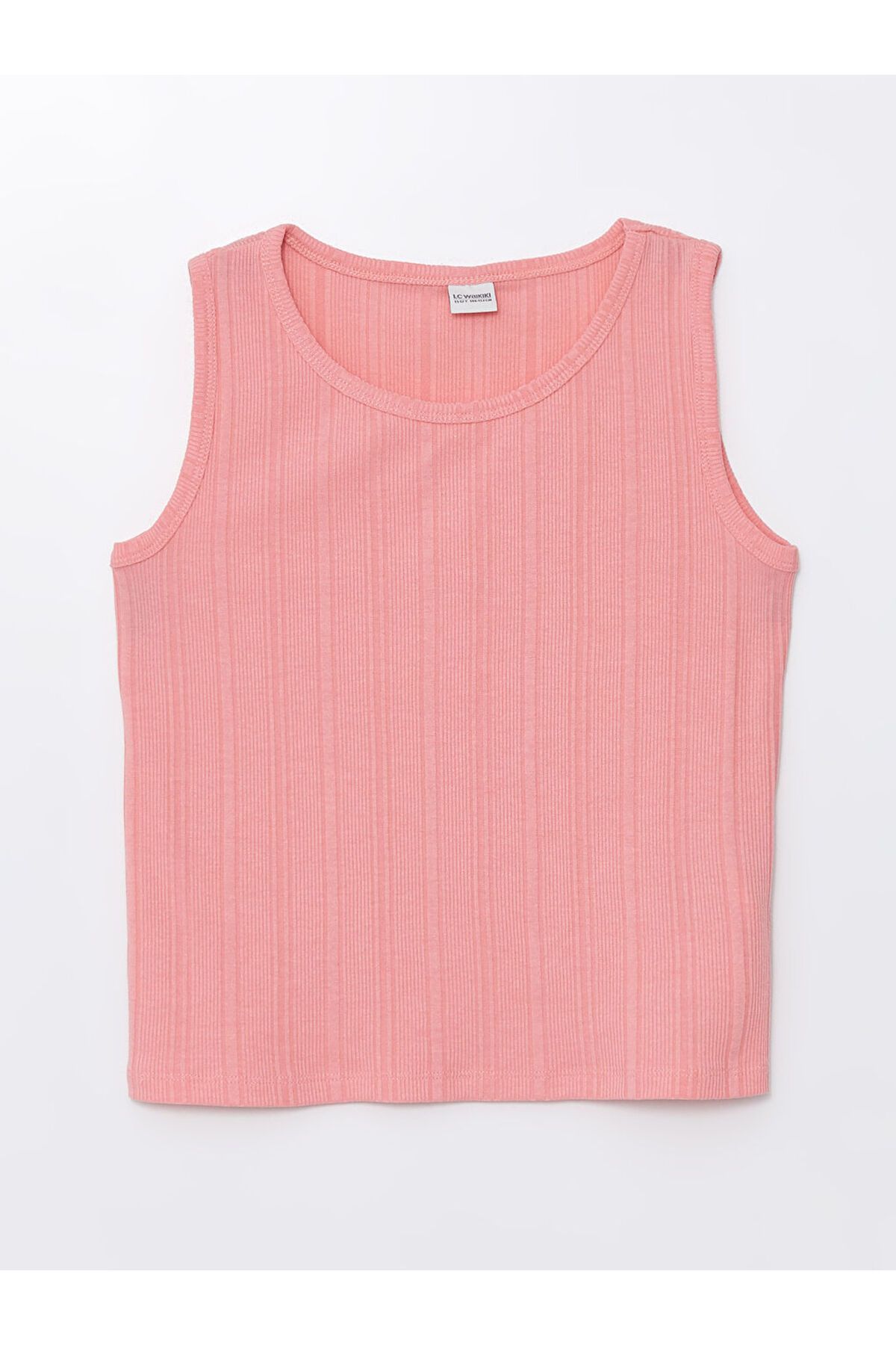 LC Waikiki LCW Kids Pembe Bisiklet Yaka Kız Çocuk Atlet S4BG90Z4NVY25