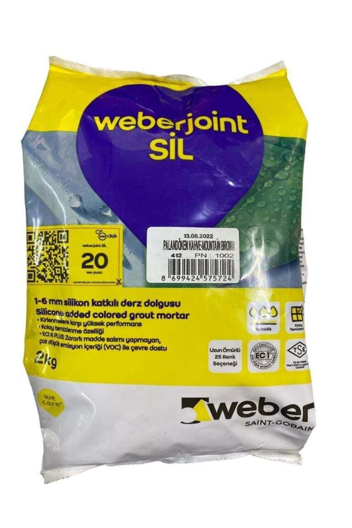 Zayla Weber Joint Sil 412 Palandöken Kahve Derz Dolgu 2 Kg
