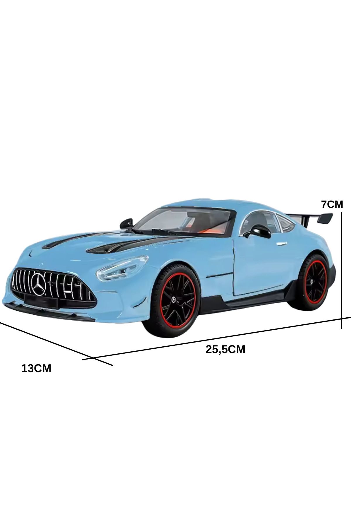 yumurcakstore Büyük 1:18 Mercedes Benz GTR Minyatür Alaşım ve Döküm Araba Koleksiyonu Simülasyon Diecast