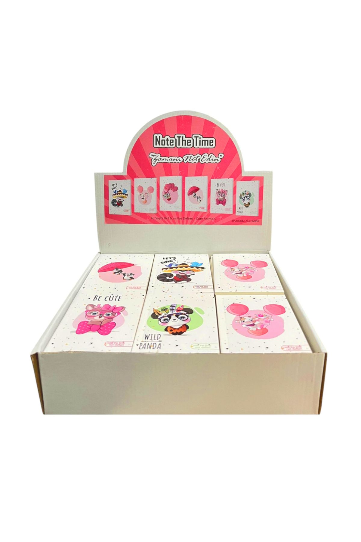 Banadabak THE TİME NOT DEFTERİ 233-102084 CUTE ANİMALS 8x12 24 YP ÇİZGİSİZ (1 Adet Fiyatı)