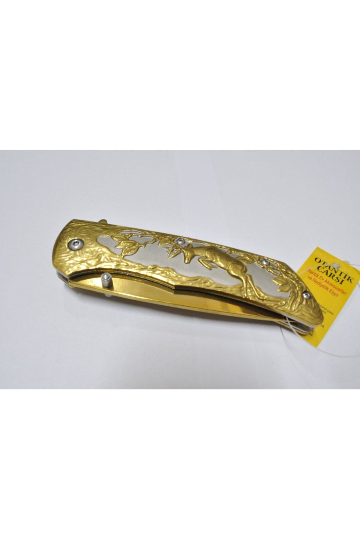 Otantik Çarşı Sarı Cep Çakısı (cd-40020)