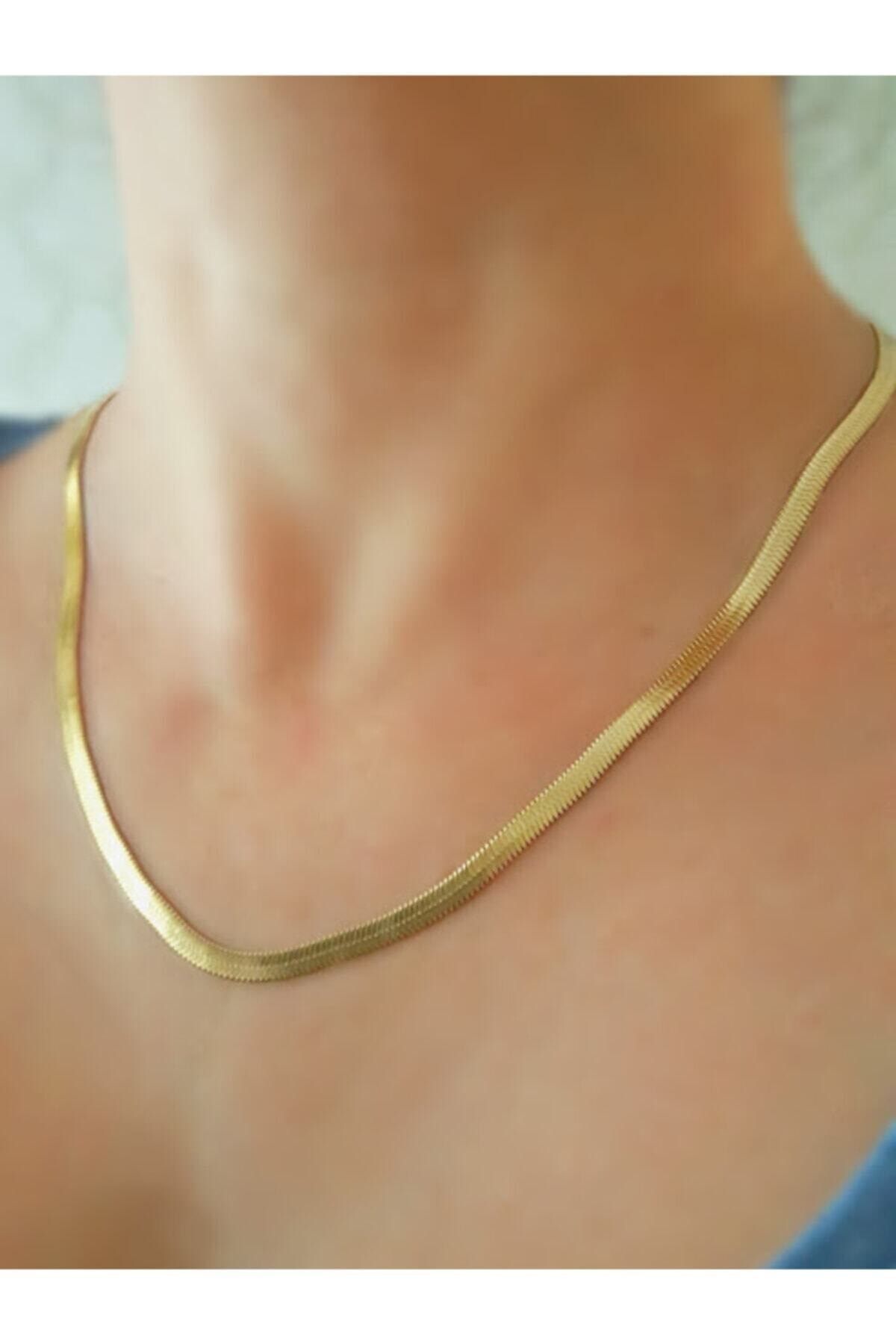 eleonora Gold Renk 4mm Kararmaz İtalyan Kolye