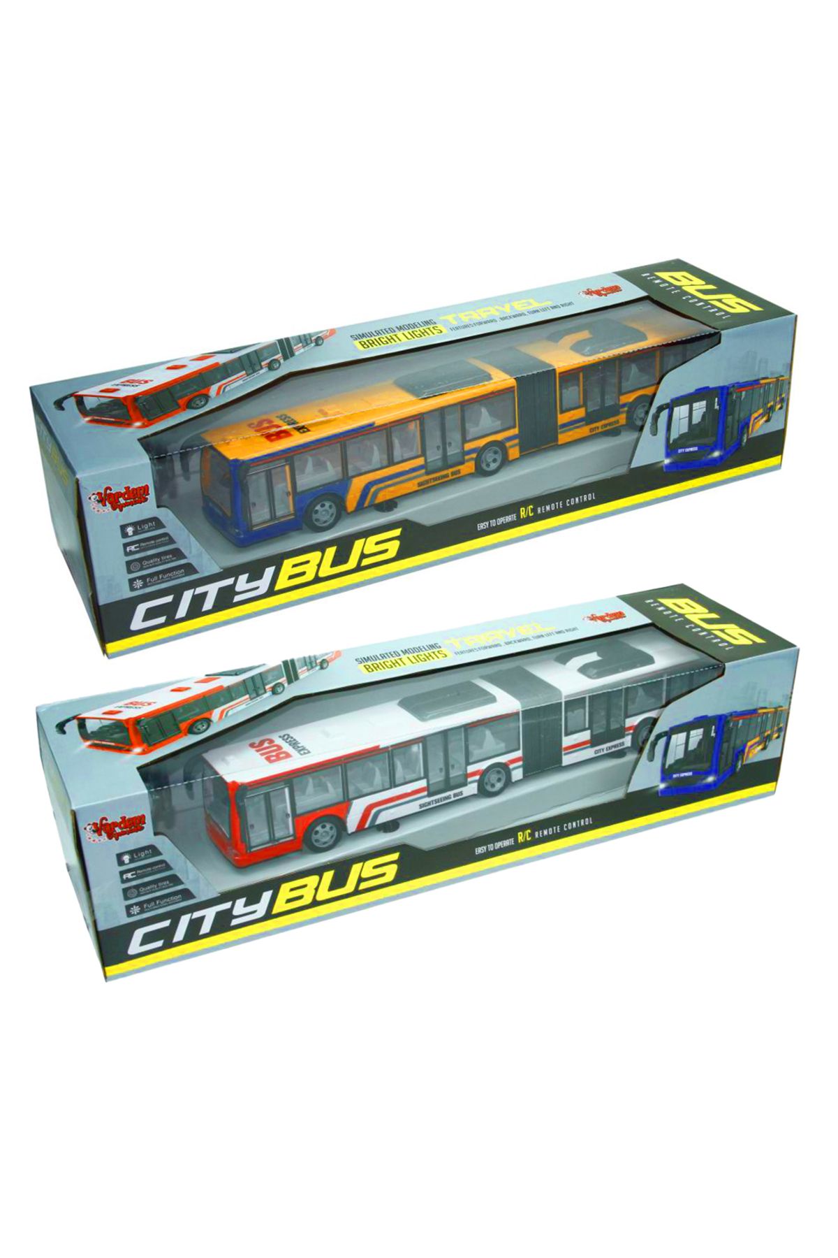 Banadabak KUMANDALI OTOBÜS 666-676NA CİTY BUS F/F R/C IŞIKLI 6+ (1 Adet Fiyatı)