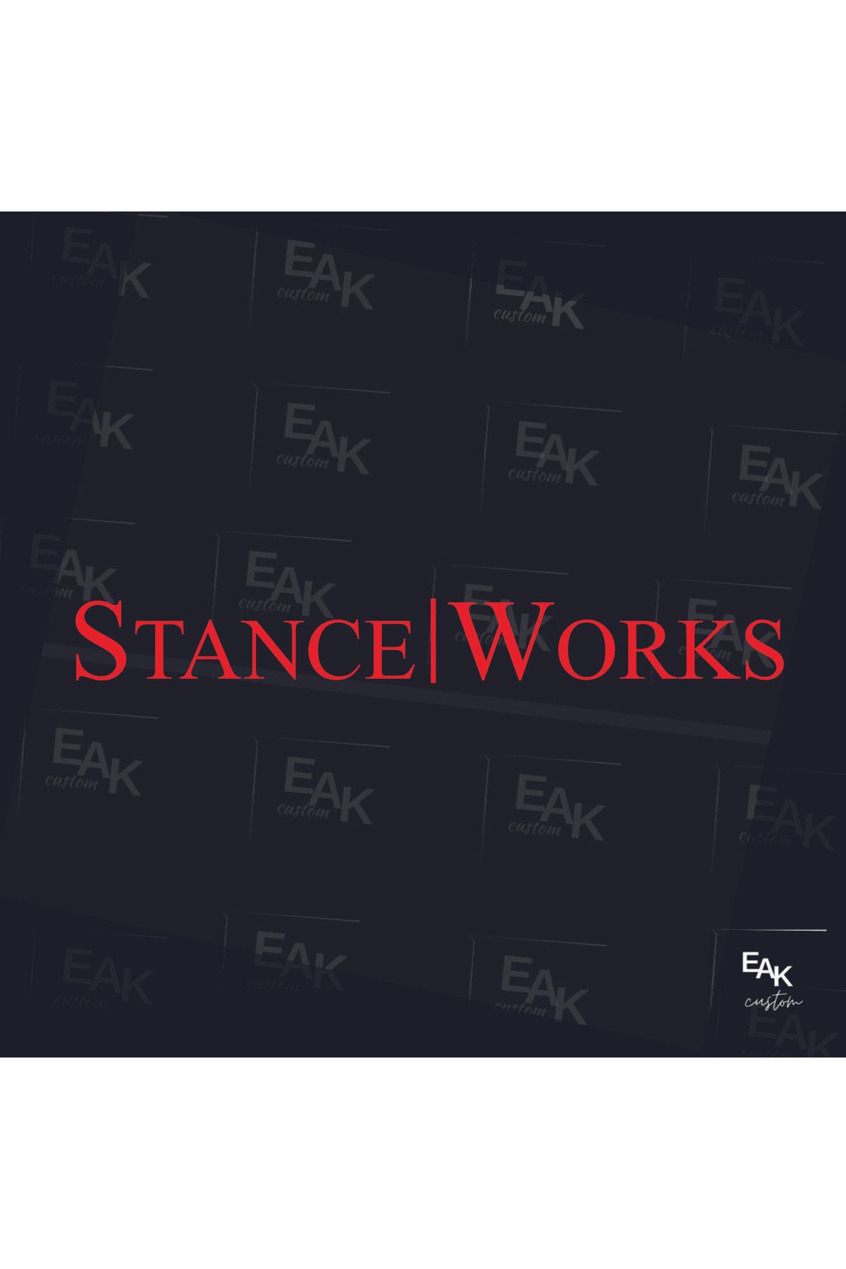 eakcustom STANCE WORKS oto sticker (60cm x 7cm)