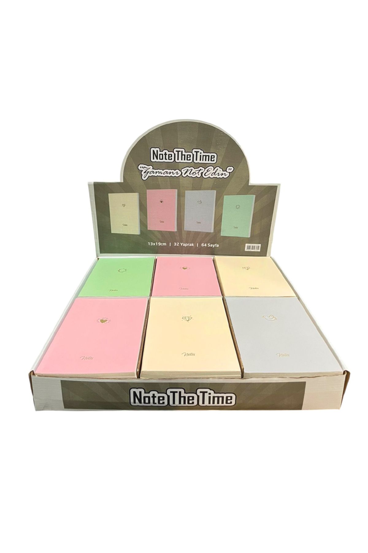 Banadabak THE TİME NOT DEFTERİ 233-107052 PASTEL SERİ 13x19 ÇİZGİSİZ 32 YP (1 Adet Fiyatı)