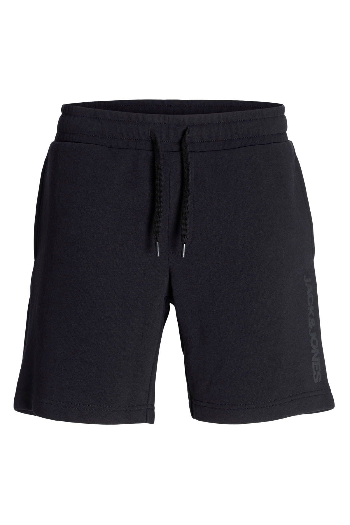 Jack & Jones Erkek Logo Baskili Sweat Sort - Gordon