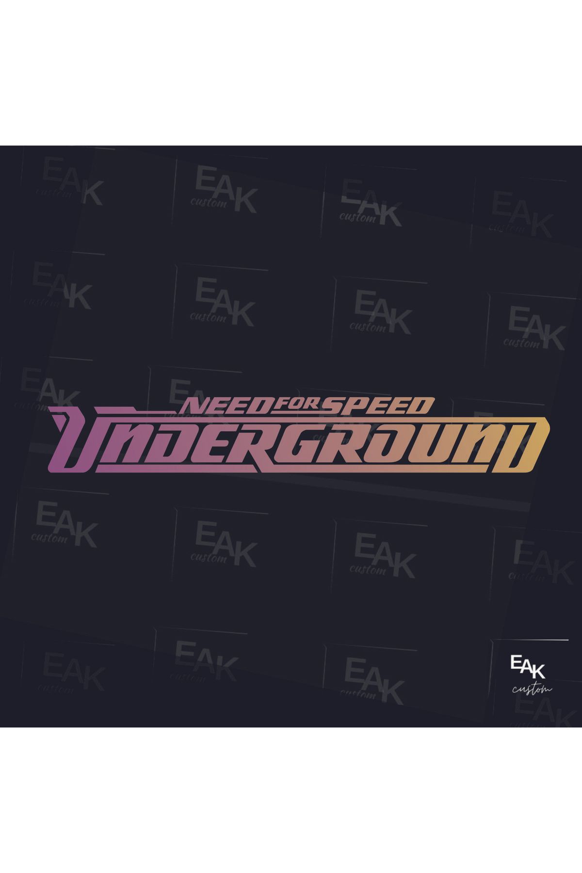 eakcustom NEED FOR SPEED oto sticker (50cm x 8cm )