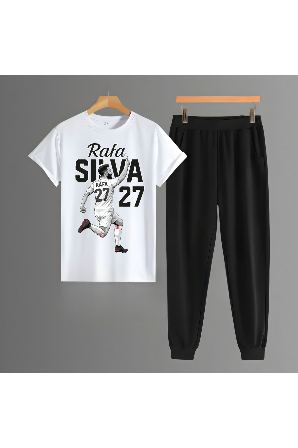 Biy Store Beşiktaş Rafa Silva forma baskılı unisex kadın erkek kısa kollu tişört t-shirt eşofman takımı