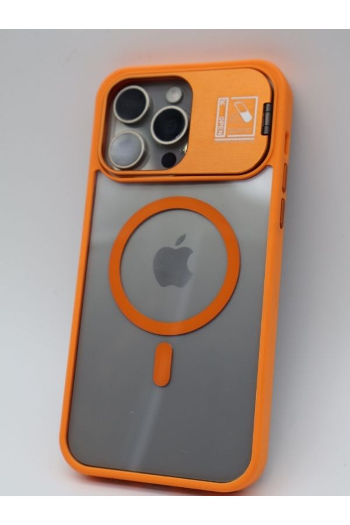 fixtechnology IPHONE 15 PRO MAX STANDTLI KAPAK KILIF (LENS HEDİYELİ)