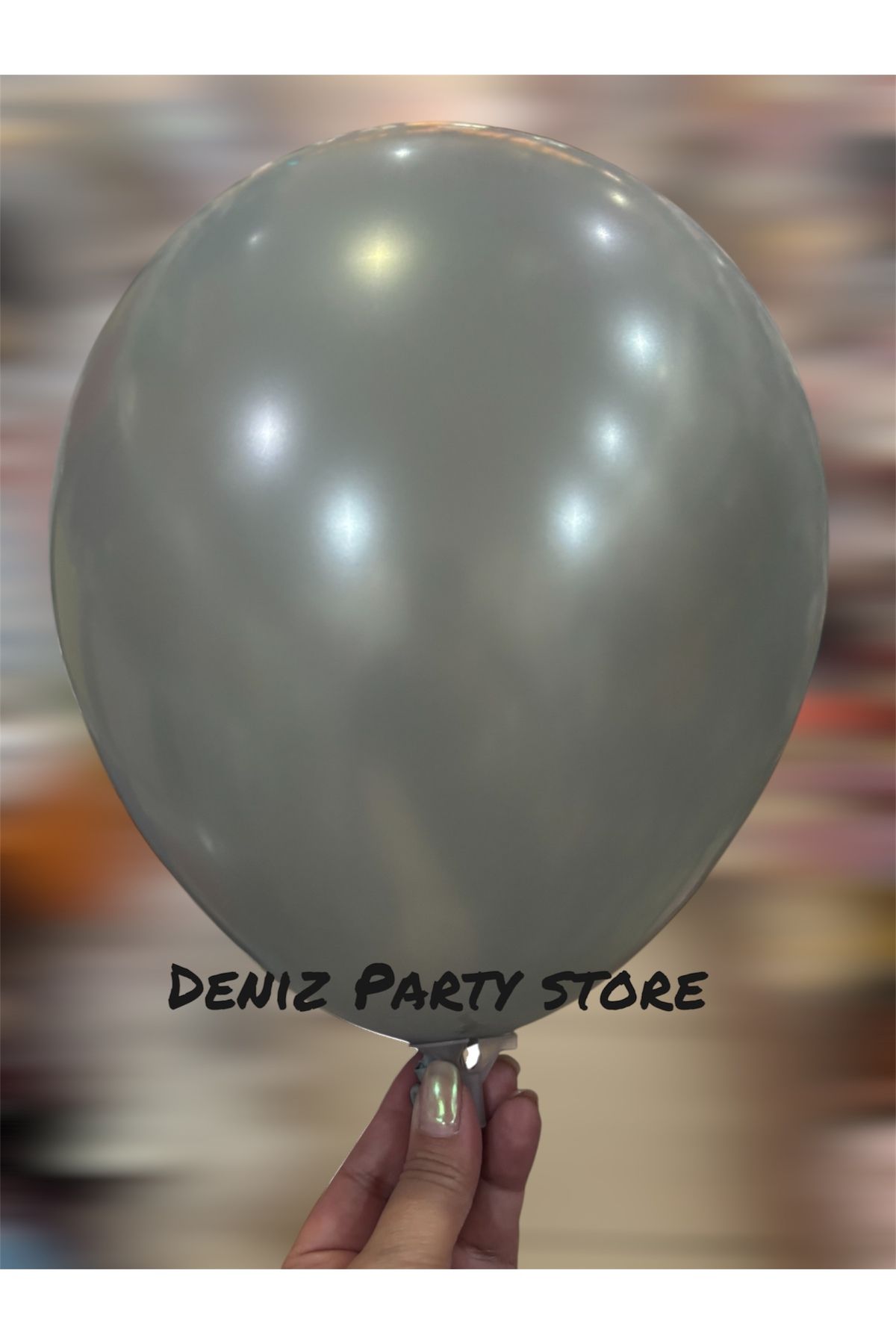 Deniz Party Store Rustik Ada Çayı Metalik balon 5 adet