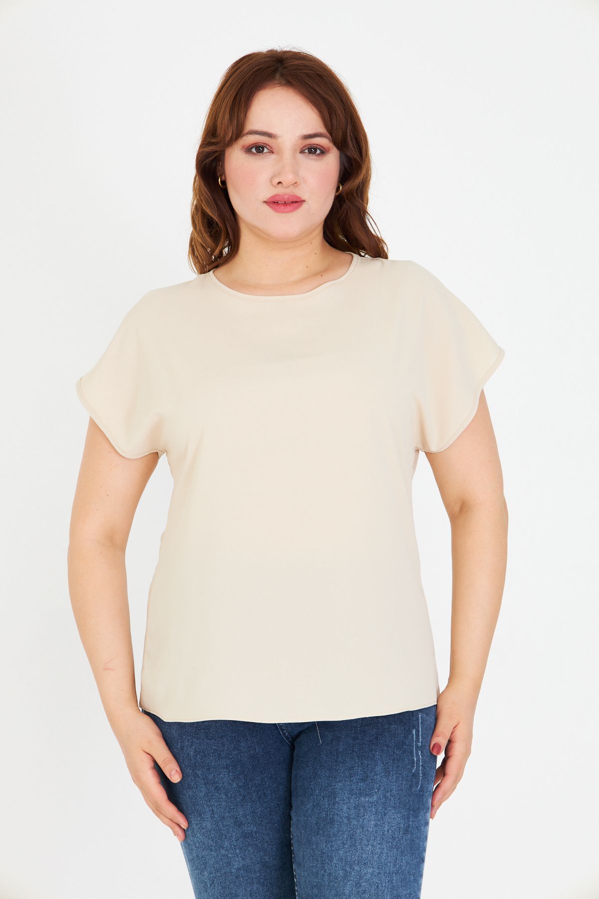 UNIQUE LADY Minimal Tasarım Sade Bluz | 36'dan 58 Bedene Kadar Battal Beden Seçenekli