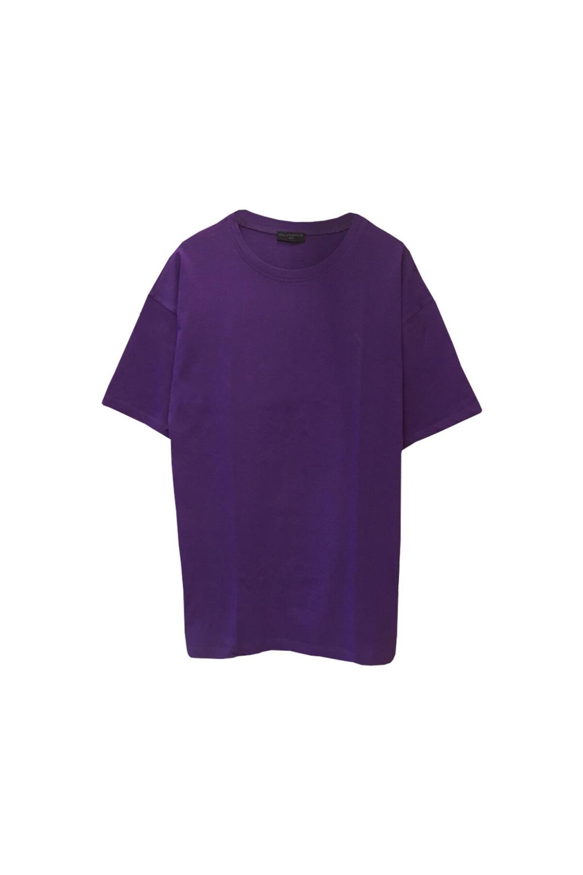 FİTGO Kadın Basic Mor T-Shirt