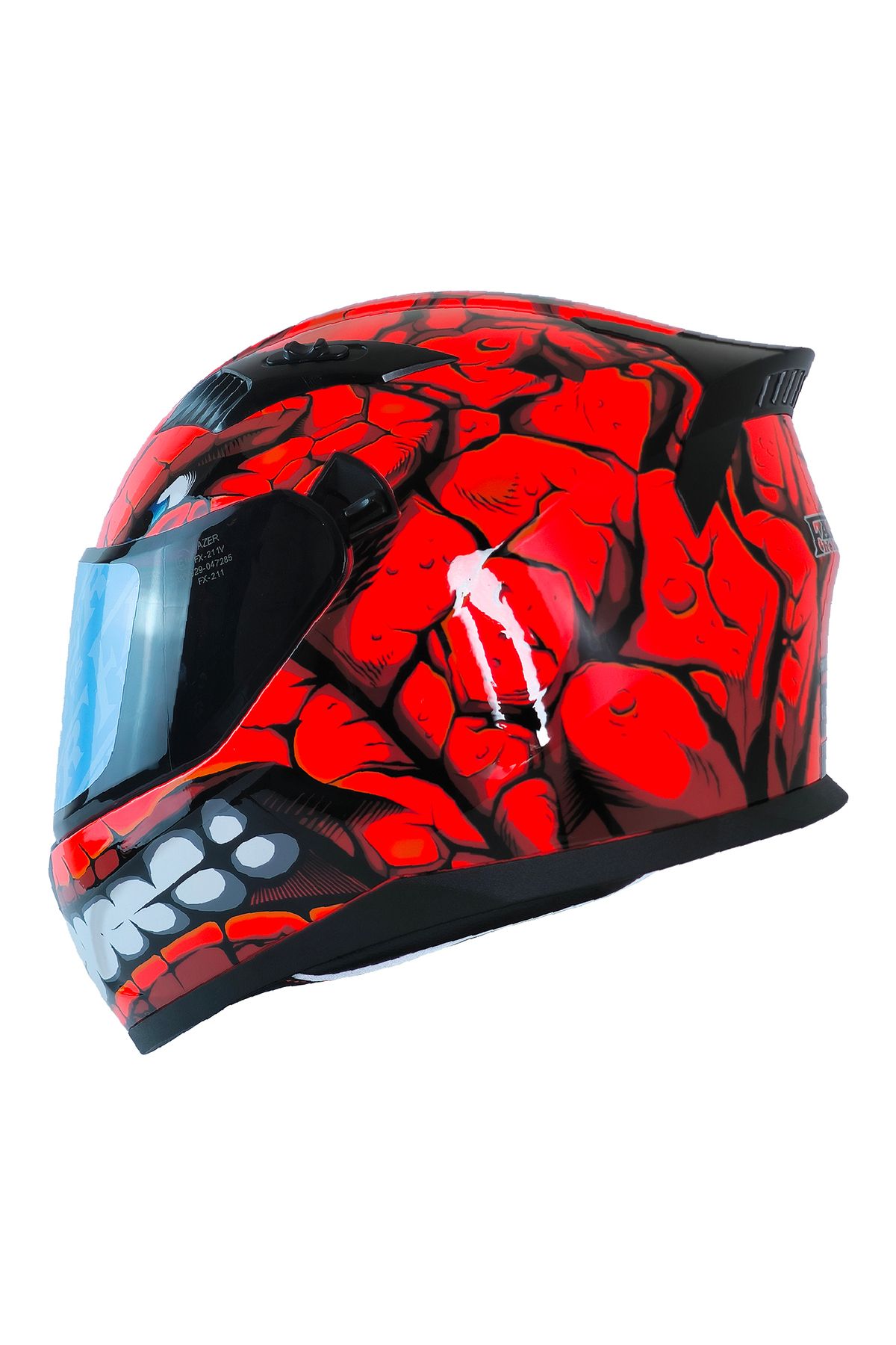 MTS FAZER FX-211 FANTASTIC RED FULL FACE MOTOSİKLET KASKI