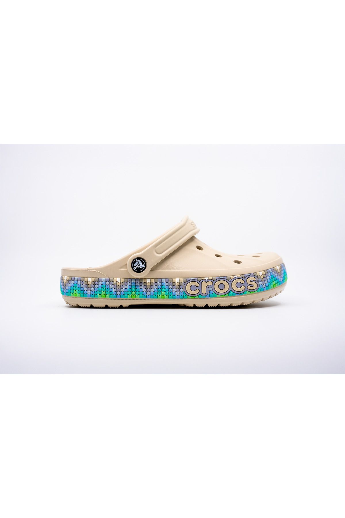 Crocs Bayaband Chevron Band Clog Bej Unisex Adult