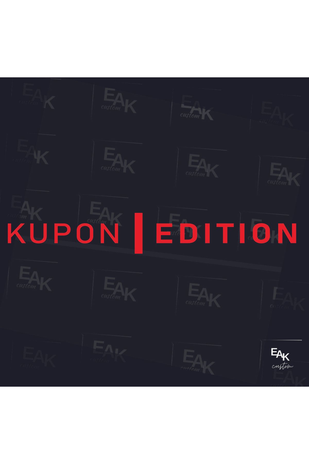 eakcustom KUPON EDİTİON oto sticker (70cm x 10cm)