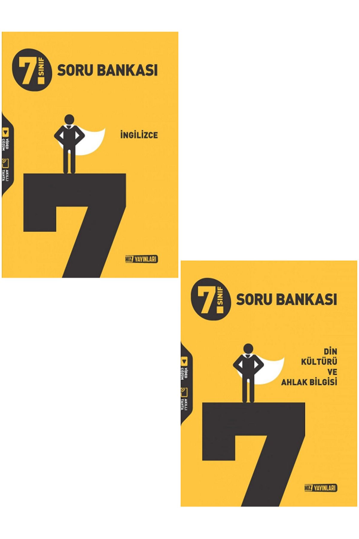 Evrensel İletişim Yayınları 7.Sınıf Hız Yayınları İngilizce + Din Kültürü Soru Bankaları / 2 KİTAP SET / YENİİ