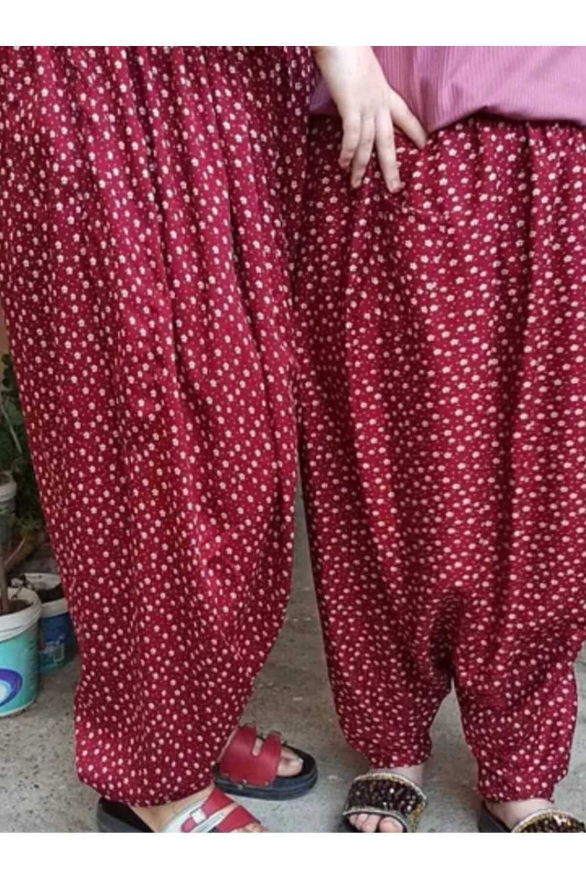MEŞHUR ŞALVARCI PELİN Rengarenk cıvıl cıvıl anne kız çocuk kombin şalvarlar tekli fiyatıdır