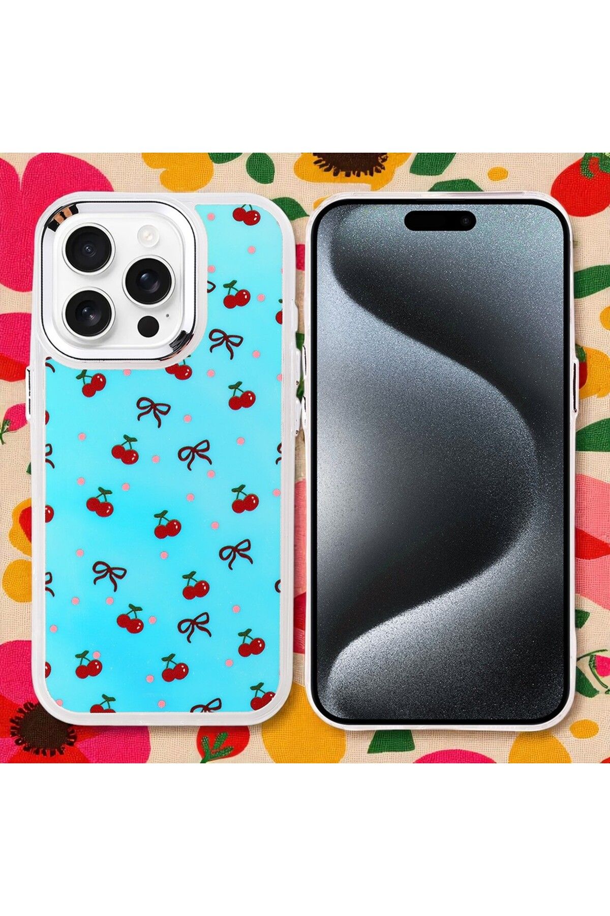 Hatreds Apple iPhone 15 Pro Max Kılıf Figür Desenli Elde Kaymaz Soft Silikon Kapak