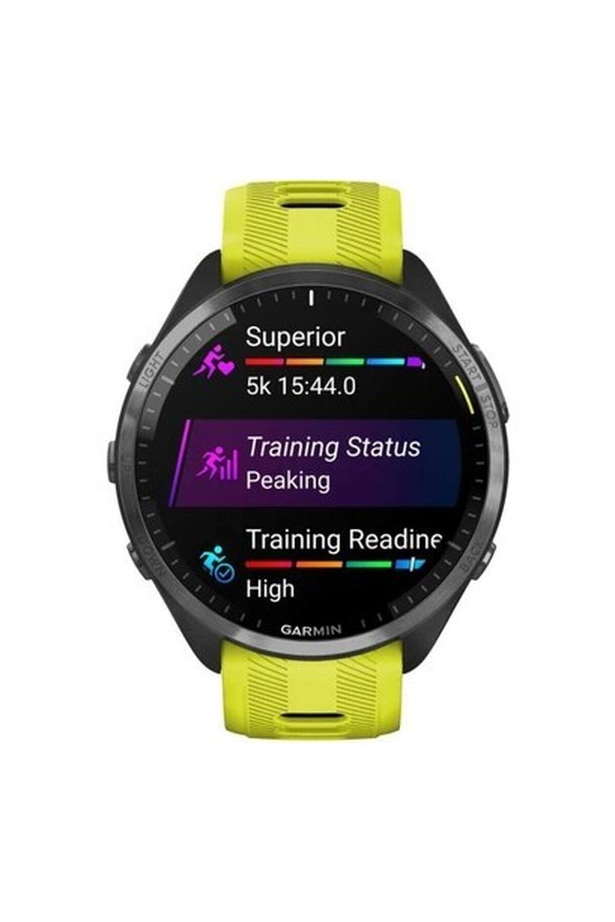 Garmin Forerunner 965 - Karbon Gri Dlc Titanyum Sarı | Siyah Akıllı Saat