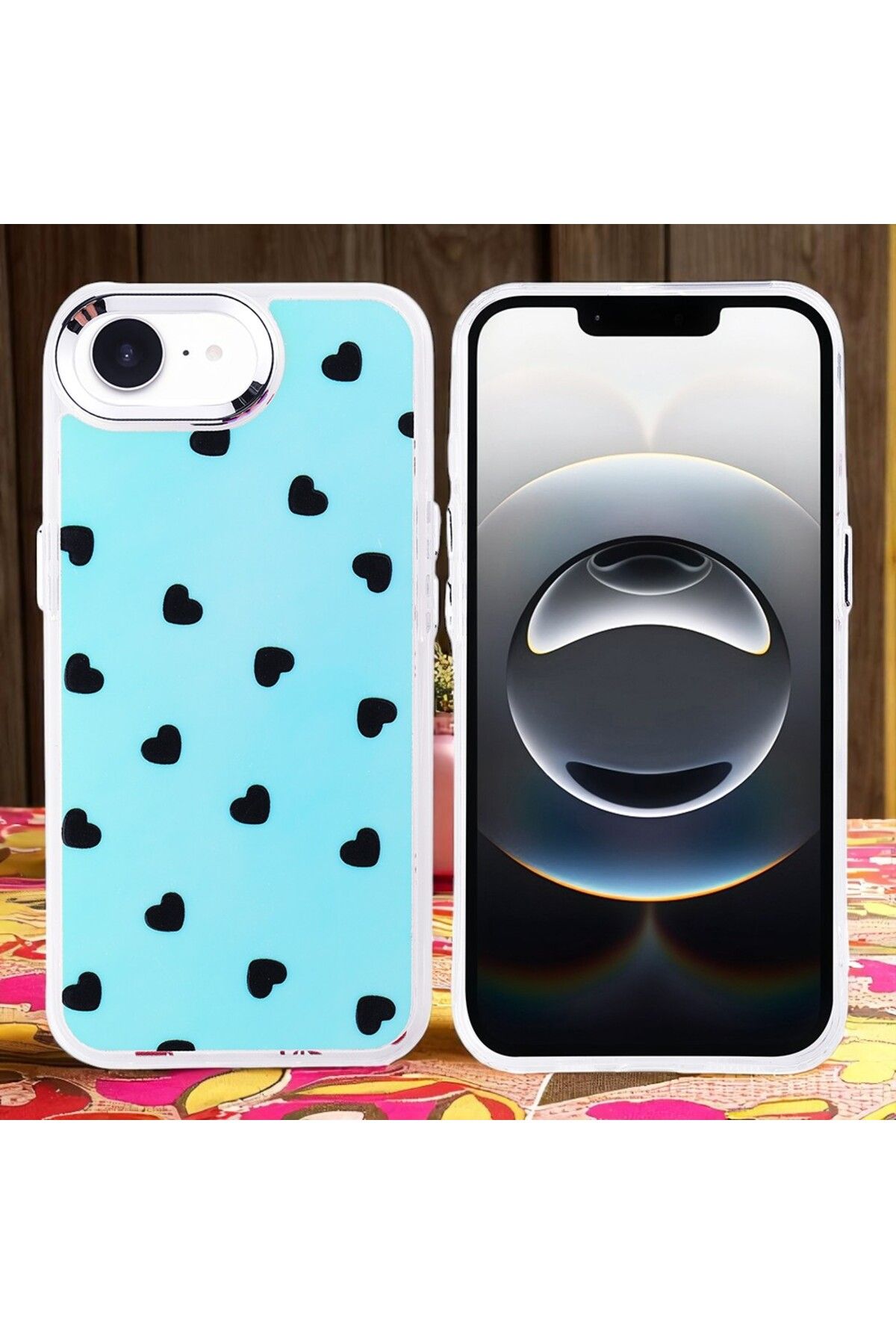 Hatreds Apple iPhone 16E Kılıf Figür Desenli Elde Kaymaz Soft Silikon Kapak