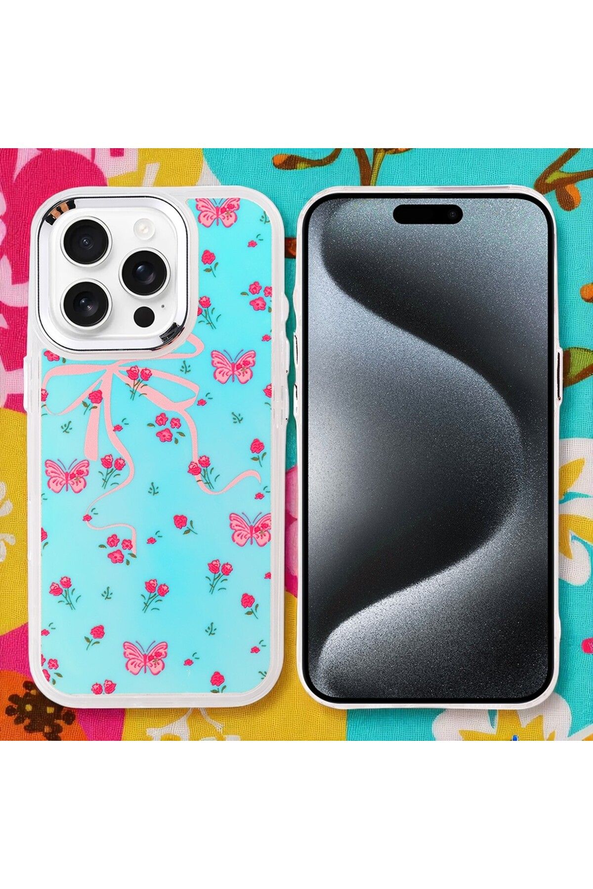 Hatreds Apple iPhone 15 Pro Max Kılıf Figür Desenli Elde Kaymaz Soft Silikon Kapak