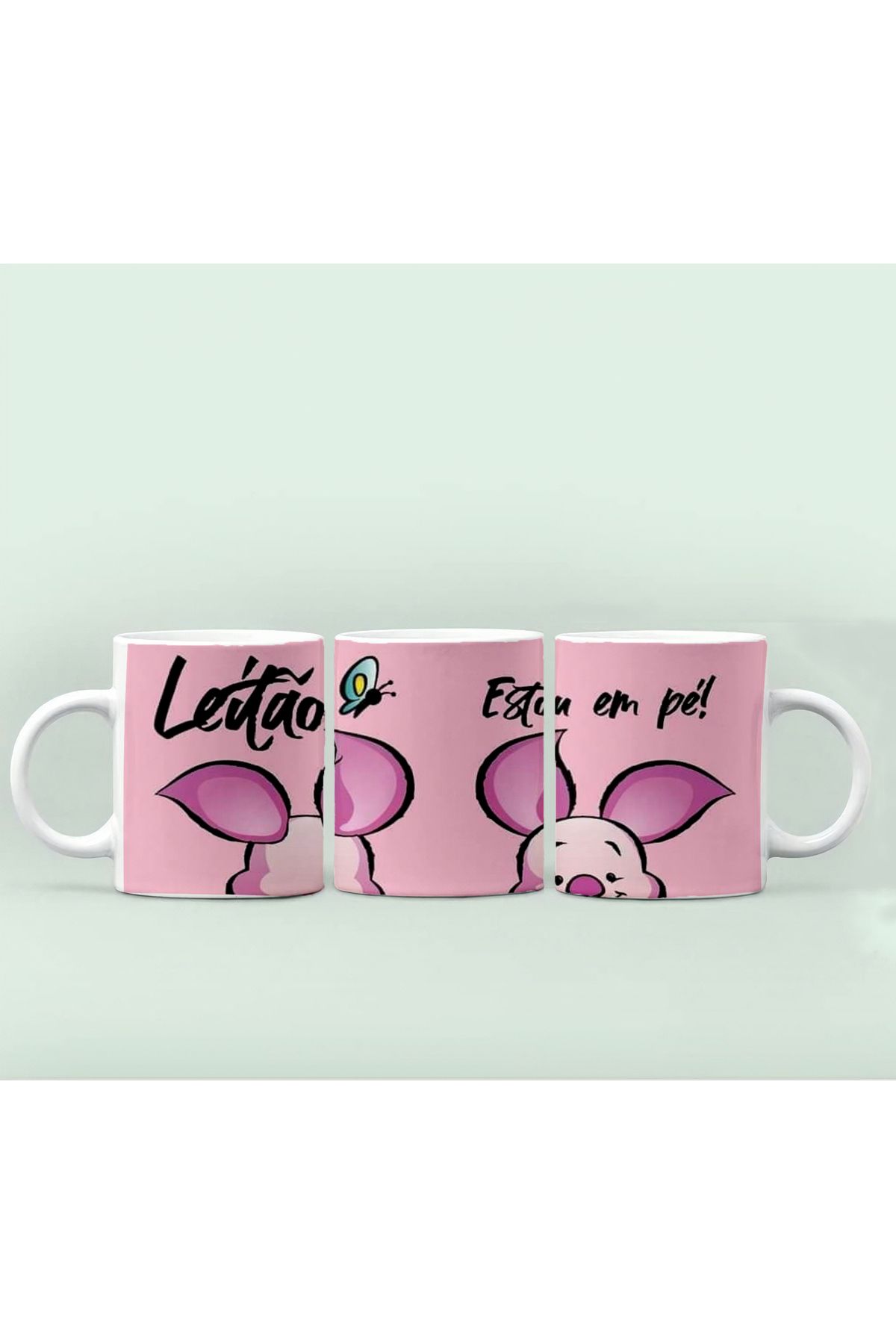 GünayStore Winnie the Pooh - Kaplan Tigger - İyor - Piglet Baskılı Tasarım Seramik Kupa Mug
