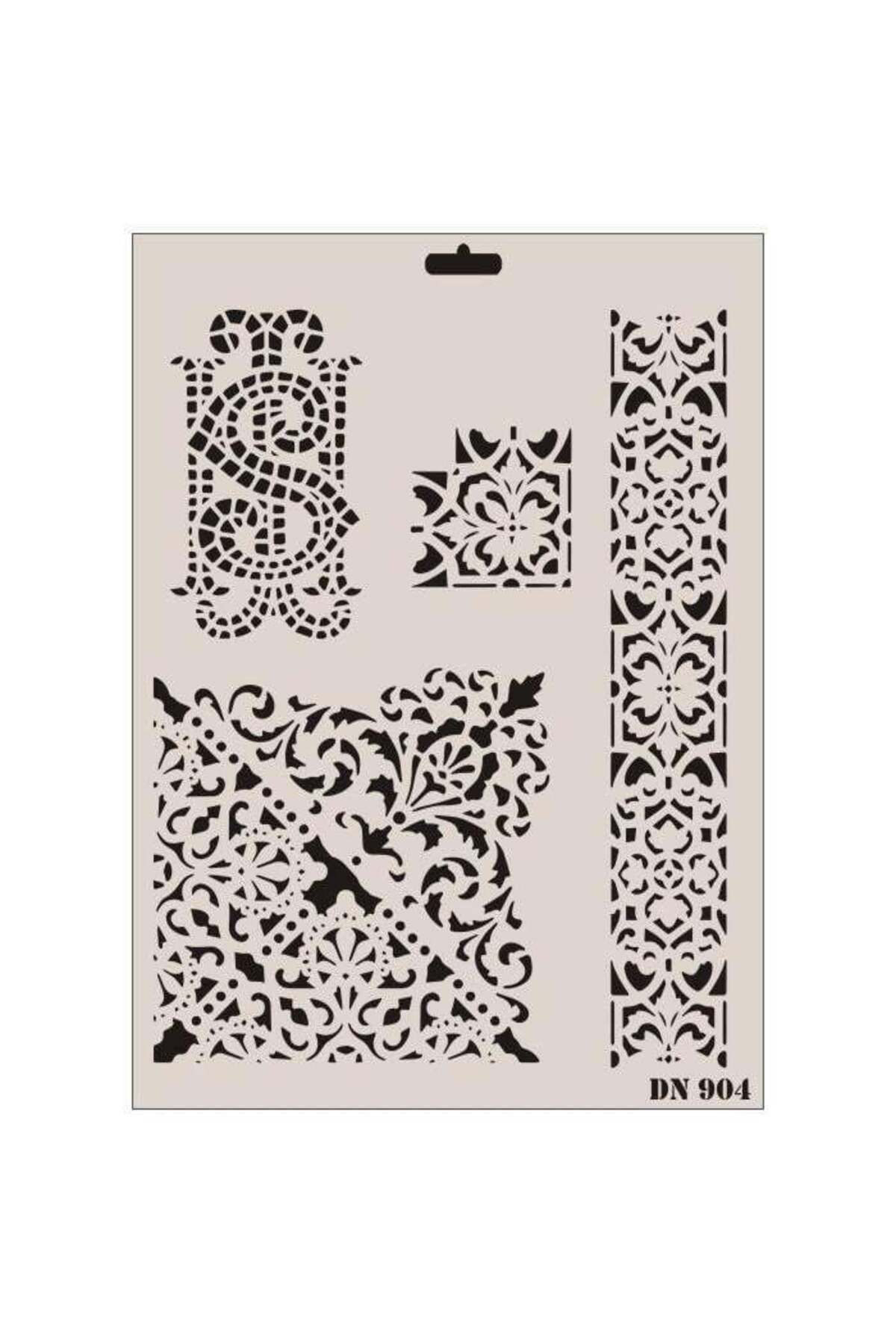 Emperium Dantel Seri DN-904 Stencil 35x25 cm